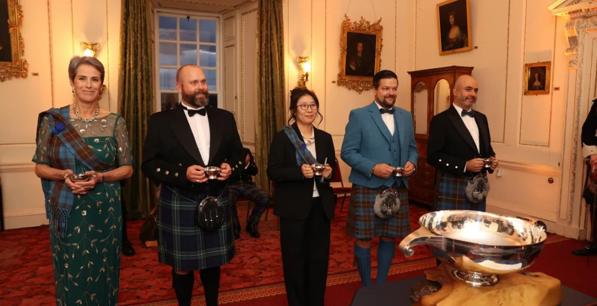 A snapshot of the induction ceremony for new members of the Keepers of the Quaich. I Photo: courtesy of Zdeněk Kortis
