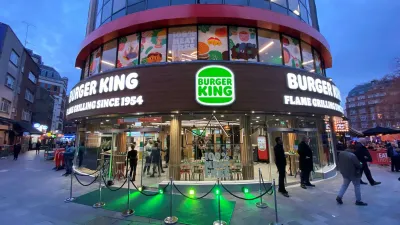 Burger King na jeden měsíc udělal ze své vlajkové lodě na Leicester Square veganskou záležitost