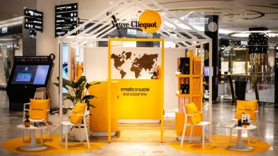 Veuve Clicquot si postavil Pop-up Boutique v OC Chodov