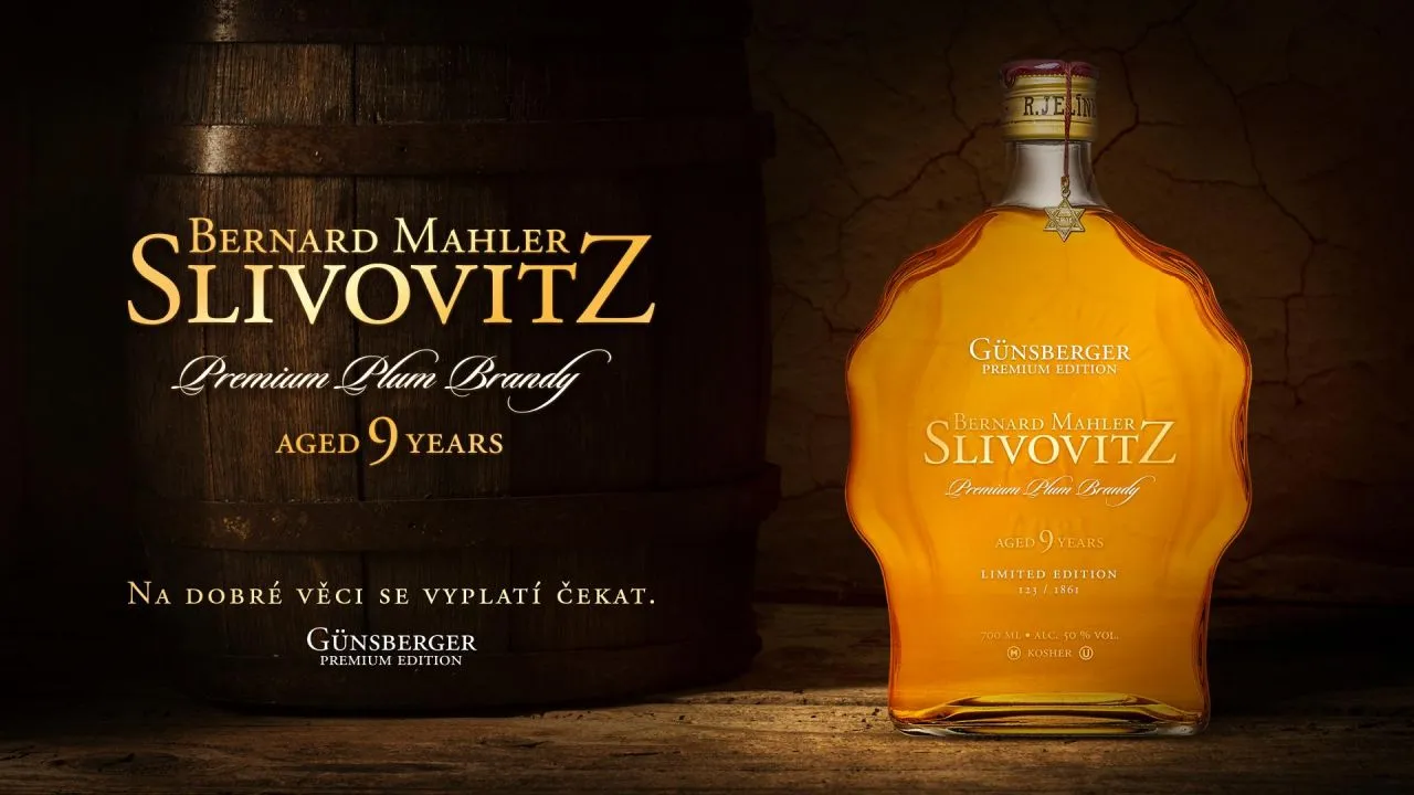 Limitovaná edice prémiové slivovice Bernard Mahler Slivovitz 