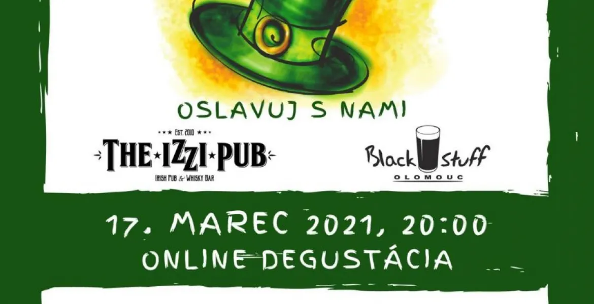 Letošní St. Patrick’s Day - hudba, whisky, degustace. Navzdory pandemii