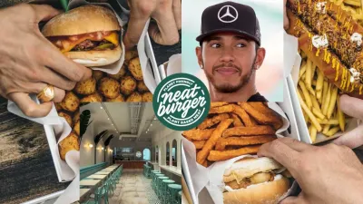 Lewis Hamilton zařadil rychlost a podporuje řetězec Neat Burger