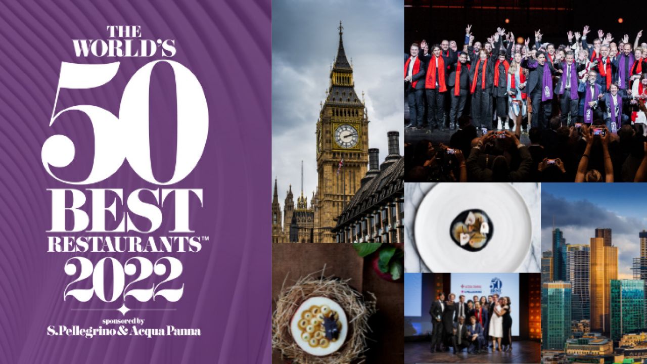 Seznam World’s 50 Best Restaurants 2022 bude zveřejněn 18. července v Londýně