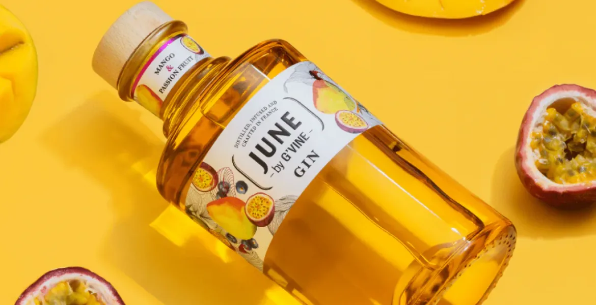 Gin June Mangue & Fruit de la Passion má ambice stát se hitem léta. I Foto: se svolením Premier Wines & Spirits
