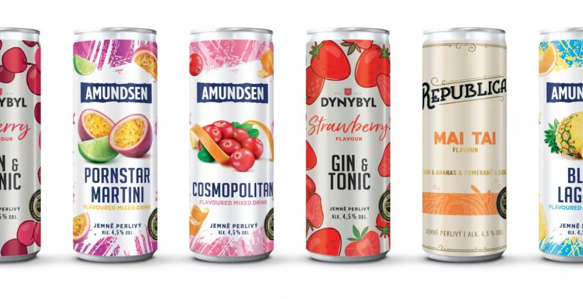 Stock rozšířil portfolio o nové koktejly v plechovce. Nechybí Pornstar Martini, Cosmopolitan ani Mai Tai. | Foto: se svolením Stock Plzeň - Božkov
