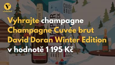 Silvestrovská soutěž o láhev Champagne Cuvée brut David Doran Winter Edition v hodnotě 1195 Kč