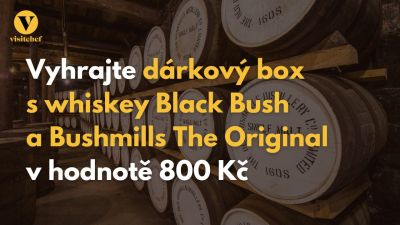 Dubnová soutěž o dárkový whiskey box Bushmills The Original a Black Bush v hodnotě 800 Kč