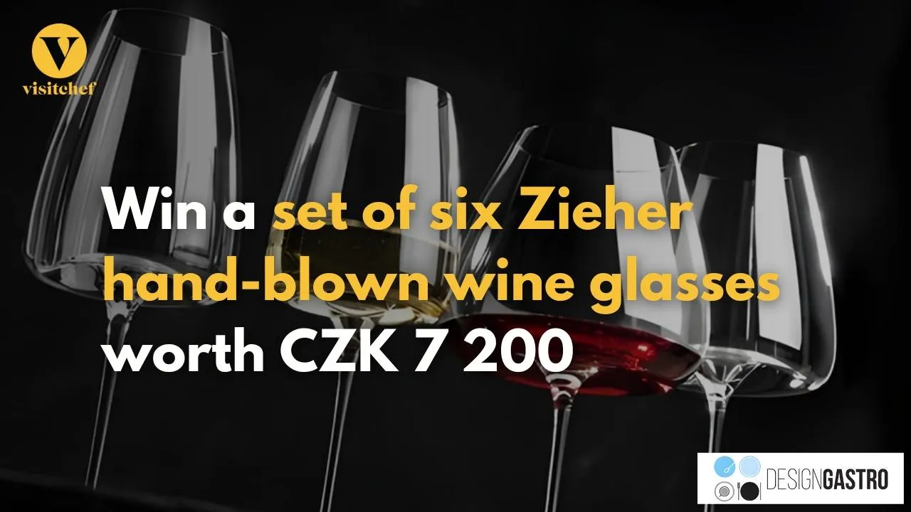 January contest for a set of six Zieher VISION hand-blown wine glasses worth CZK 7.200