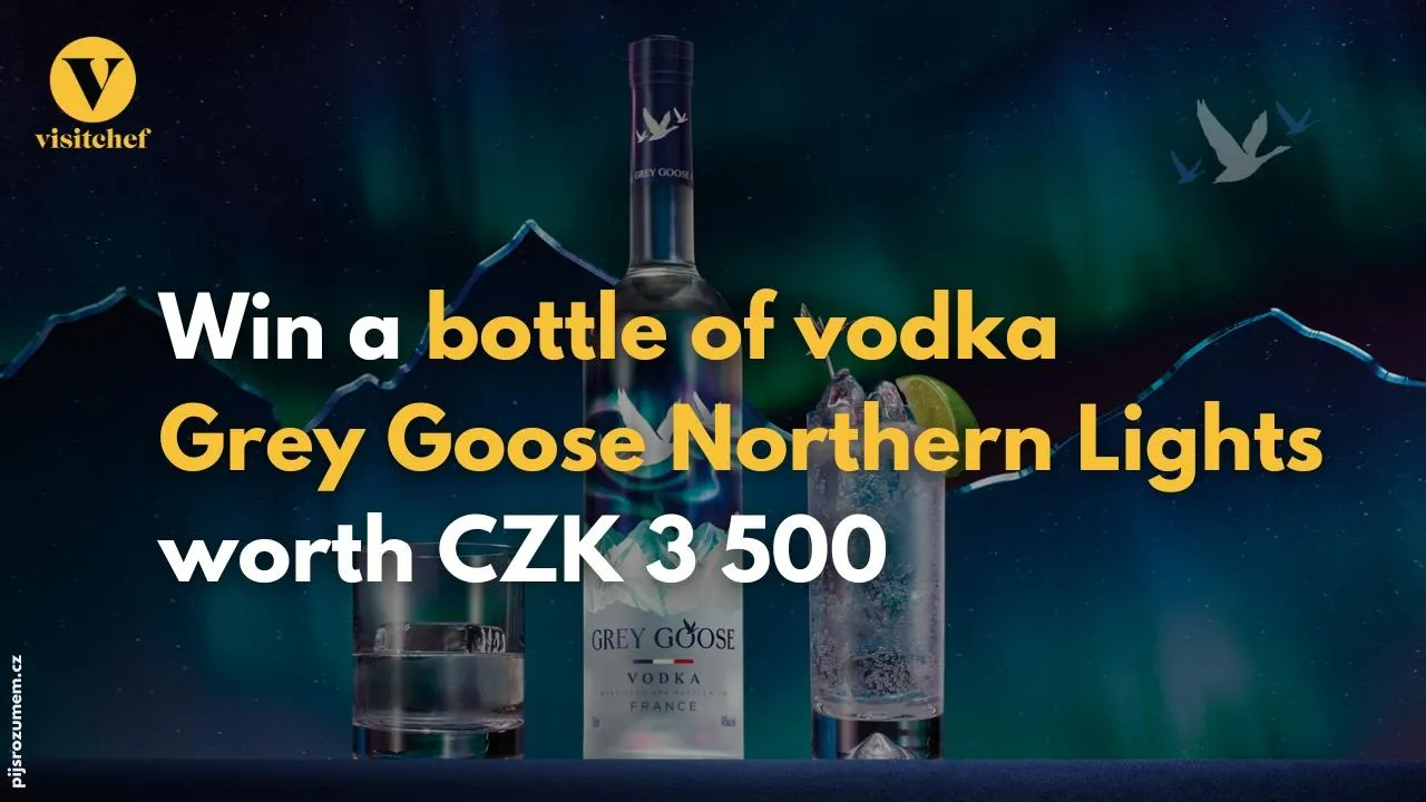 December contest for a special backlit edition of Grey Goose Northern Lights vodka worth CZK 3.500