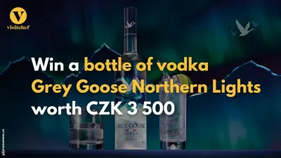 December contest for a special backlit edition of Grey Goose Northern Lights vodka worth CZK 3.500