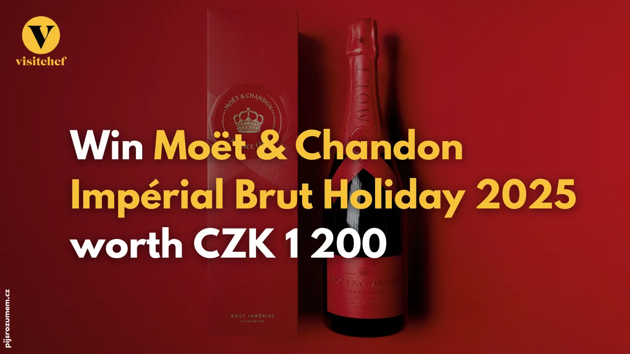November competition for a limited bottle of Moët & Chandon Impérial Brut Holiday 2025 in a gift pack, worth 1.200 CZK