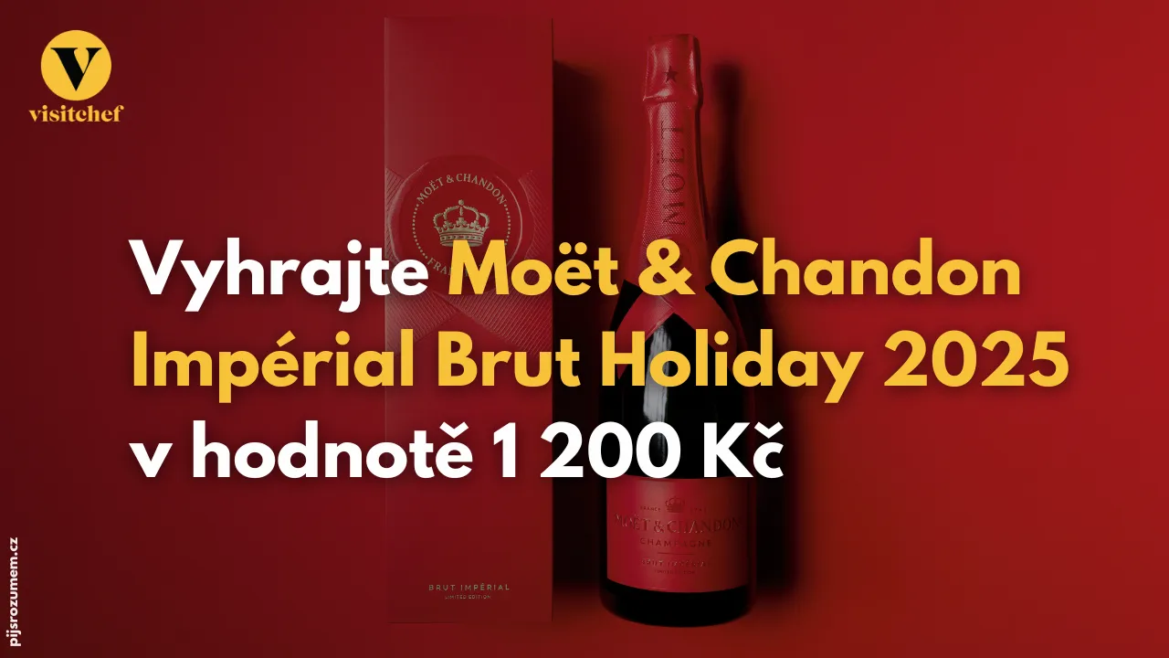 Listopadová soutěž o limitovanou láhev Moët & Chandon Impérial Brut Holiday 2025 v dárkovém balení, v hodnotě 1.200 Kč