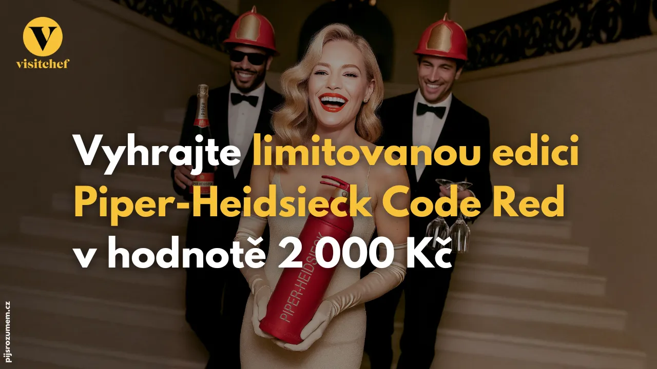 Říjnová soutěž o limitovanou láhev Piper-Heidsieck Code Red v hodnotě 2.000 Kč