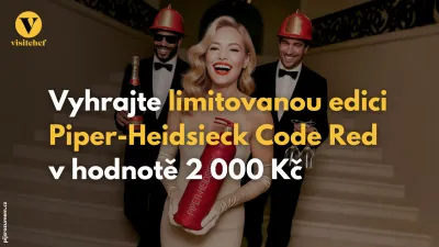 Říjnová soutěž o limitovanou láhev Piper-Heidsieck Code Red v hodnotě 2.000 Kč