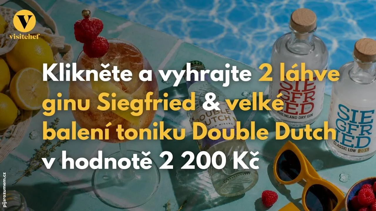 Letní soutěž o 2 láhve Siegfried ginu a velké balení toniku Double Dutch