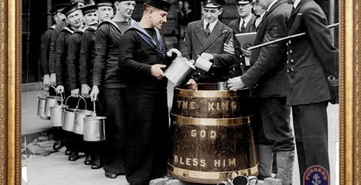 31. července 1970, tedy v den známý jako „Black Tot Day“, britské námořnictvo přestalo dostávat přes 300 let oblíbený denní příděl „tot“ rumu. | Foto: Anna Postníková, Ultra Premium Brands