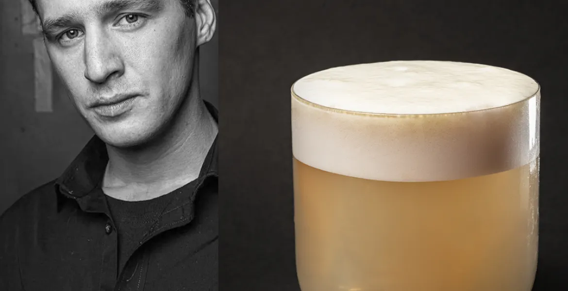 Pro Jana Nedbala, herce původně z Děčína, barmani vytvořili koktejl na kouřové whisky se shitake, přidali saké, sezam, temnotu i lásku. | Foto: se svolením Café Bar Pilotů