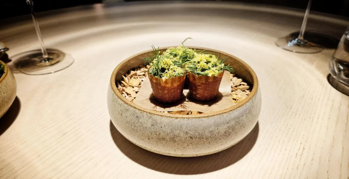 Brambora v popelu – pažitka – kopr – uzený sirup | Foto: VisitChef.com