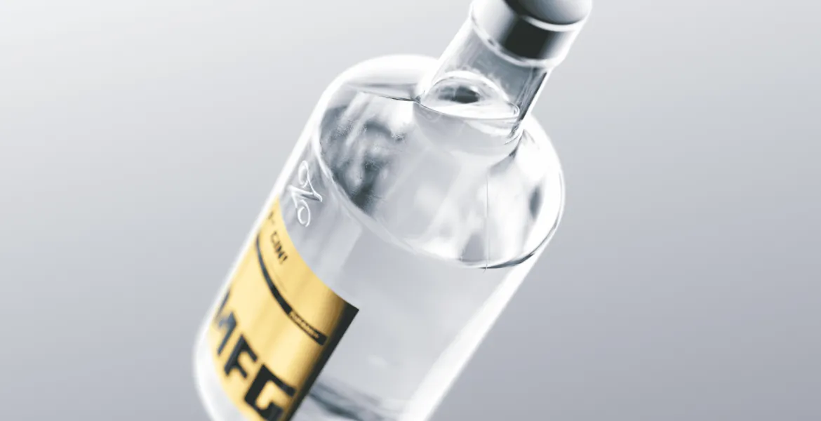 Vizuál nové láhve ginu od Martina Žufánka. Autorem je Aleš Najbrt. | Foto: se svolením Martina Žufánka