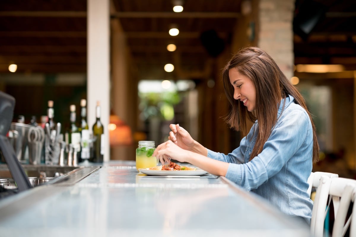 how dine alone sit at baristock